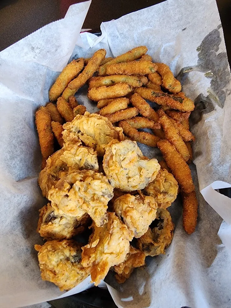 Fried Mushrooms & Fried Green Beans