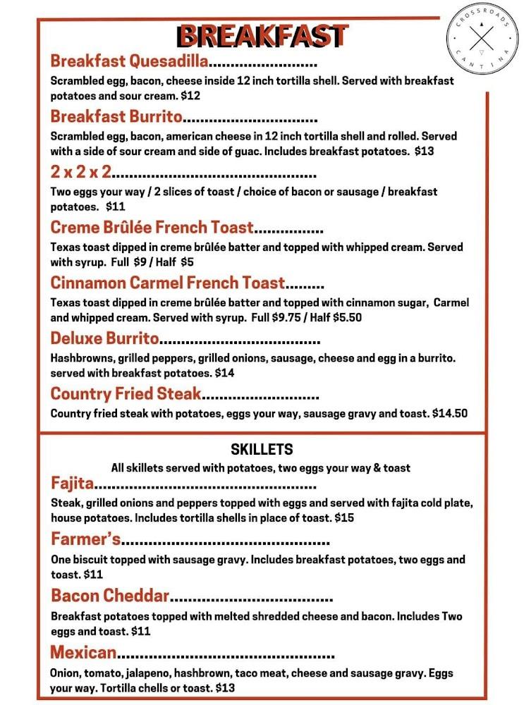 Crossroads Cantina Menu image 3